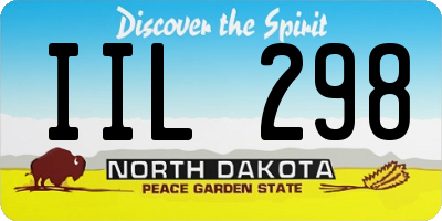 ND license plate IIL298