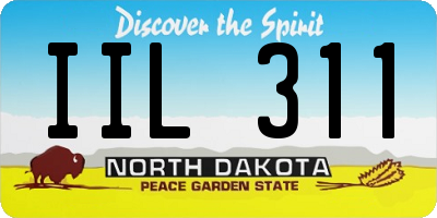 ND license plate IIL311