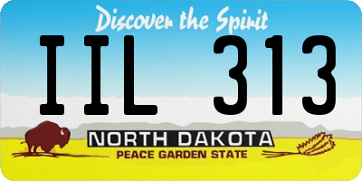 ND license plate IIL313