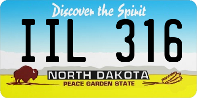 ND license plate IIL316