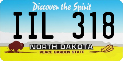 ND license plate IIL318