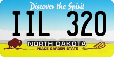 ND license plate IIL320