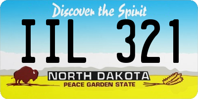 ND license plate IIL321