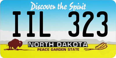 ND license plate IIL323