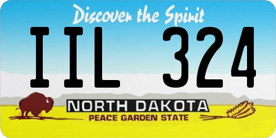 ND license plate IIL324