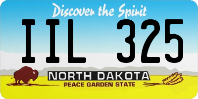 ND license plate IIL325