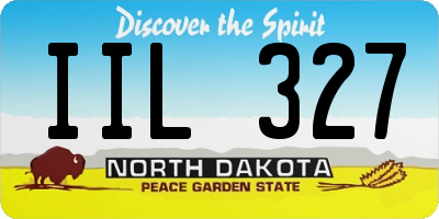 ND license plate IIL327