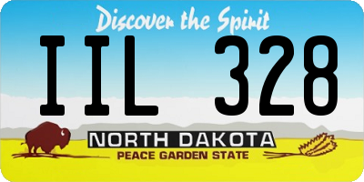 ND license plate IIL328