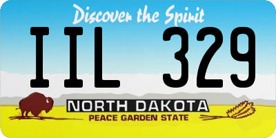 ND license plate IIL329