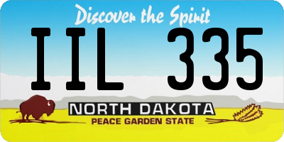 ND license plate IIL335