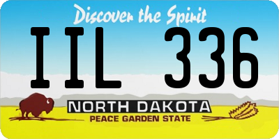 ND license plate IIL336