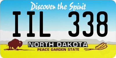ND license plate IIL338