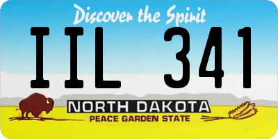 ND license plate IIL341
