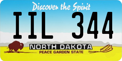 ND license plate IIL344