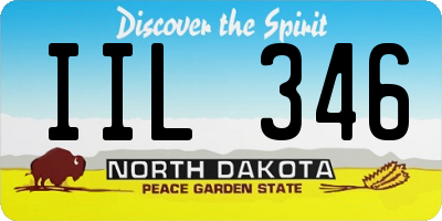 ND license plate IIL346