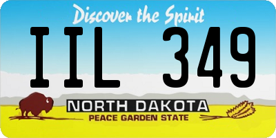 ND license plate IIL349