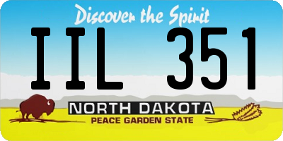 ND license plate IIL351