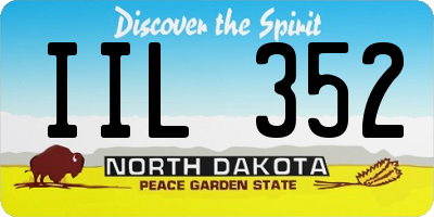 ND license plate IIL352