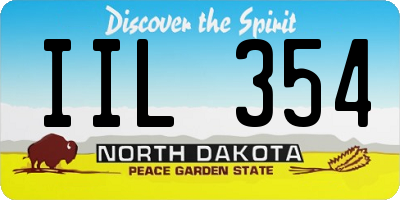 ND license plate IIL354