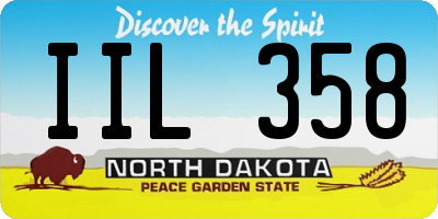 ND license plate IIL358