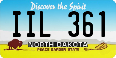 ND license plate IIL361