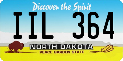 ND license plate IIL364