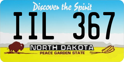 ND license plate IIL367
