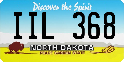 ND license plate IIL368