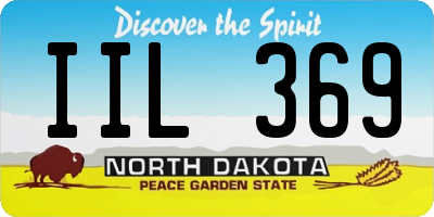 ND license plate IIL369
