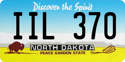 ND license plate IIL370
