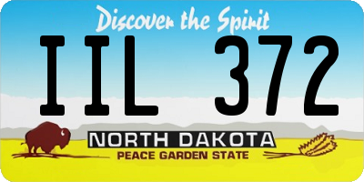 ND license plate IIL372