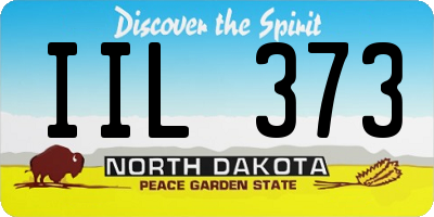 ND license plate IIL373