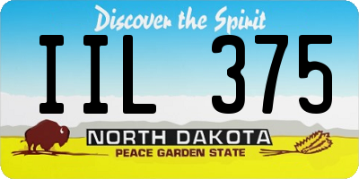 ND license plate IIL375