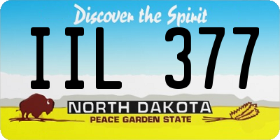 ND license plate IIL377