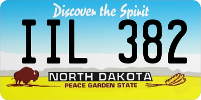 ND license plate IIL382