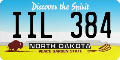 ND license plate IIL384