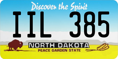 ND license plate IIL385