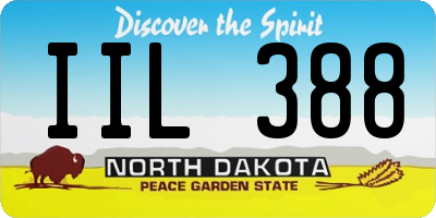 ND license plate IIL388