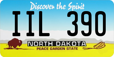 ND license plate IIL390