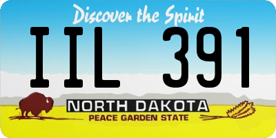 ND license plate IIL391