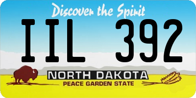 ND license plate IIL392