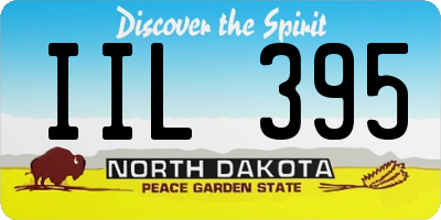 ND license plate IIL395
