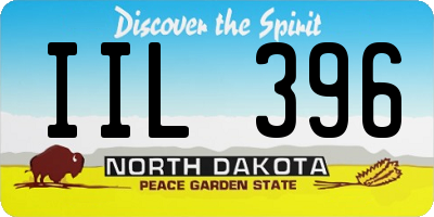 ND license plate IIL396