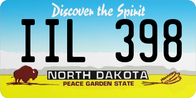 ND license plate IIL398
