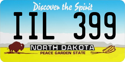 ND license plate IIL399
