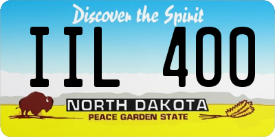 ND license plate IIL400