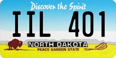 ND license plate IIL401