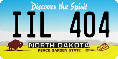 ND license plate IIL404