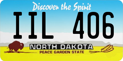 ND license plate IIL406