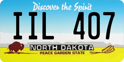 ND license plate IIL407